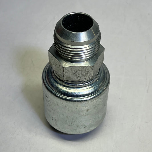 GATES 2 Wire Hose Fitting Male 37° Flare Coupling 1" x 4.11" Silver G25165-1616