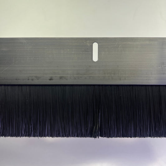FELTON Straight Strip Brush Door Seal 2" Bristles 9.5" Mounting 39" X 4" 491459