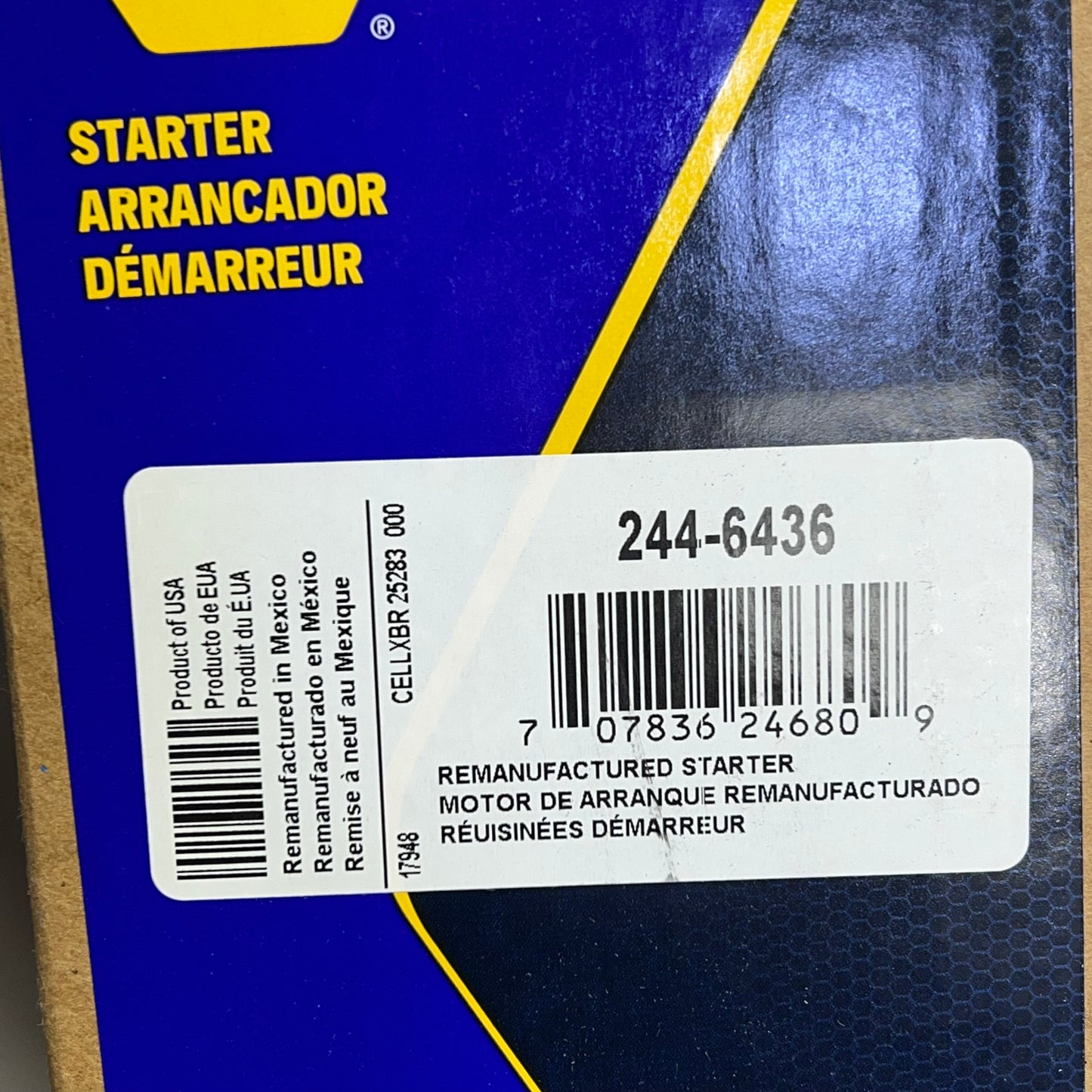 NAPA Remanufactured Starter for Ram, Jeep & Dodge Vehicles 2446436