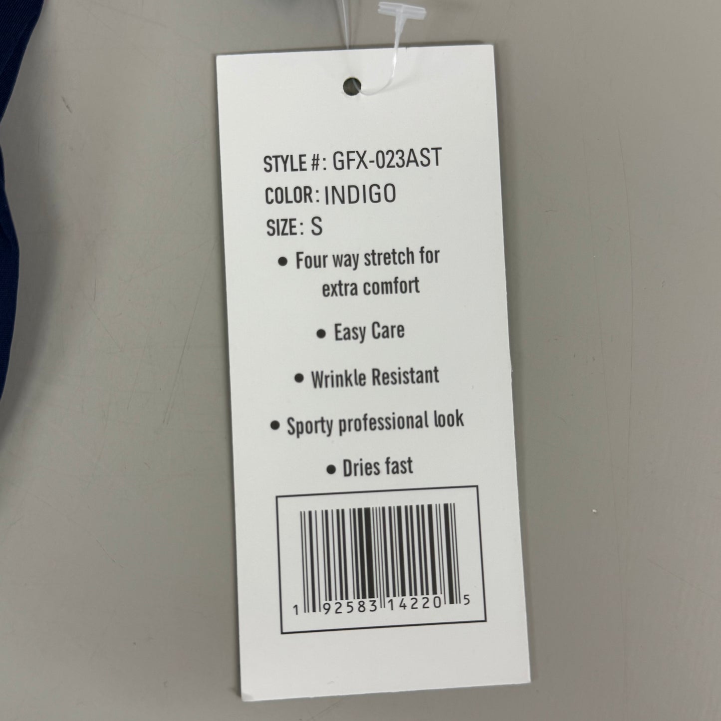 GREEN TOWN 4 Flex Scrubs Jumpsuit Cinch In Waist Women's Sz S Indigo GFX-023AST