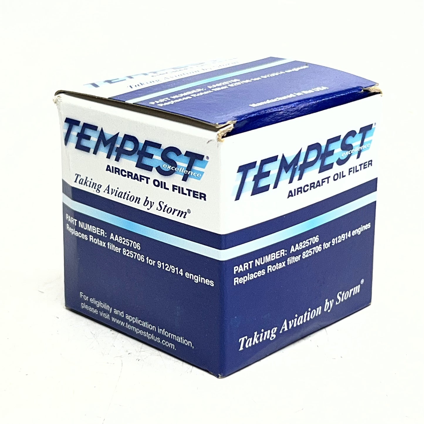 TEMPEST Aircraft Oil Filter 3"H White AA825706 for 912/914 Engines