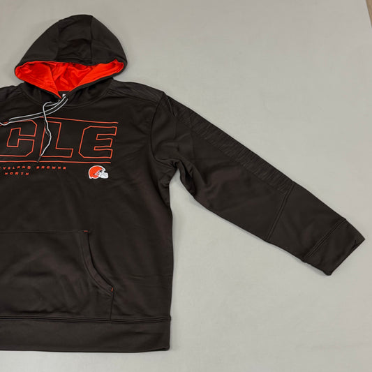 NFL Cleveland Browns Hoodie AFG North Sweatshirt Pullover XL Brown 1802967