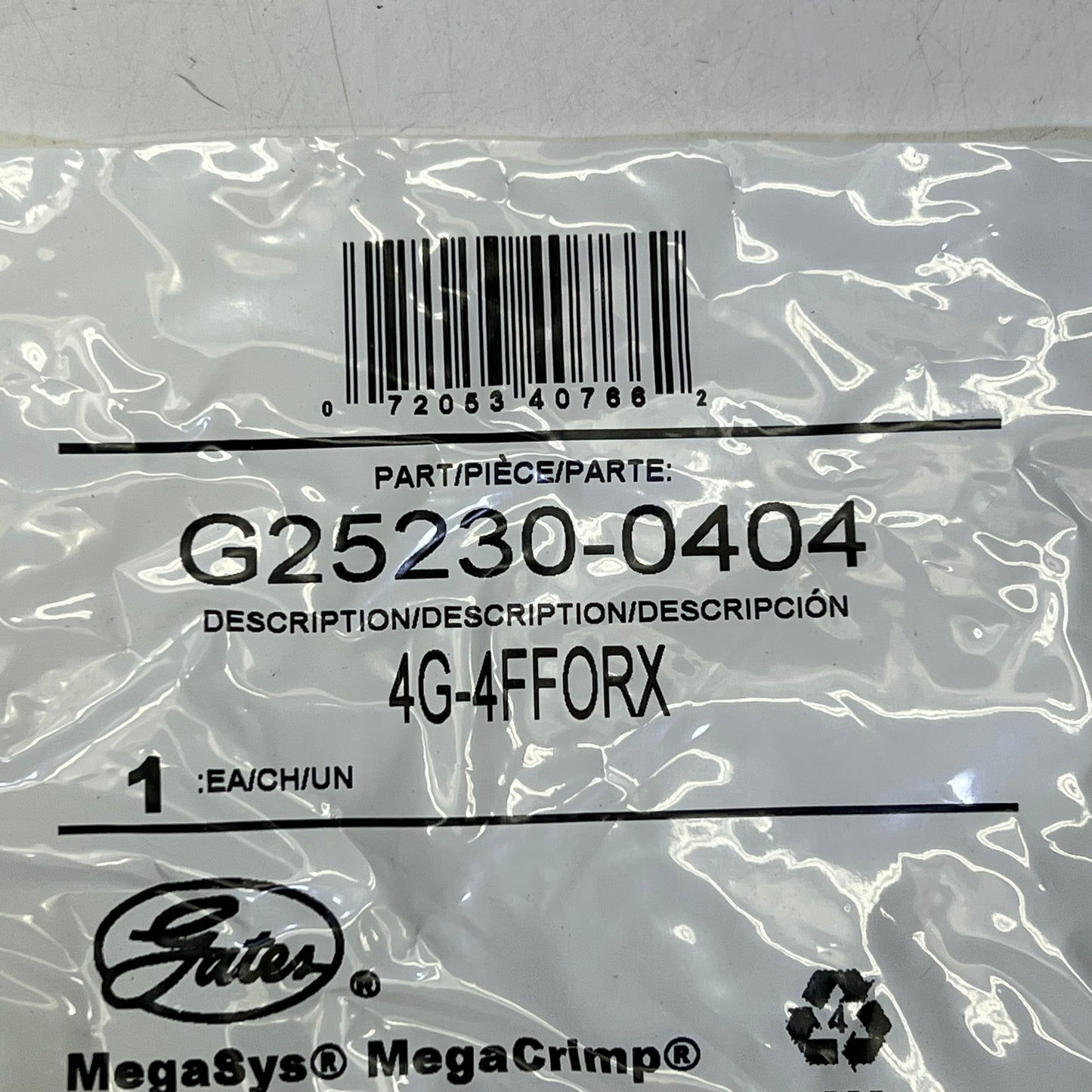 GATES (2 PACK) Female Flat-face O-Ring Swivel Coupling 1/4" x 2.07" G25230-0404