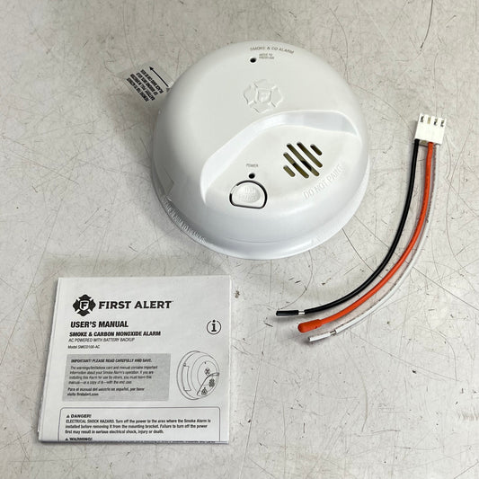 BRK Smoke & Carbon Monoxide Alarm Battery Operated White SMIC0100-AC