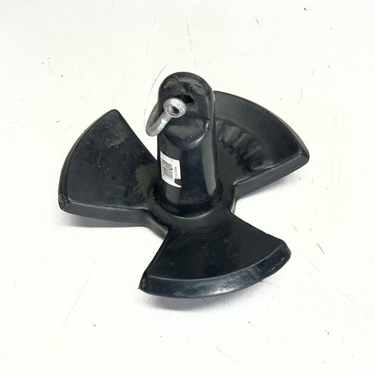 ZA@ SEA CHOICE Vinyl Coated Iron River Anchor 20 lbs Black (As-is)