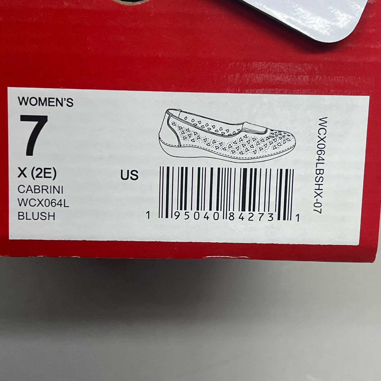 PROPET Cabrini Full Grain Leather Arch Support Women Sz 7 X(2E) Blush WCX064L