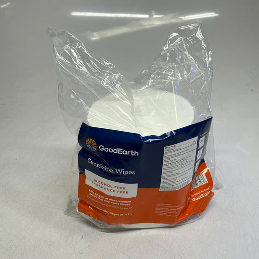 ZA@ GOOD EARTH (2 PACK, 1800 WIPES EACH) Sanitizing Wipes 8"x5" White BB 12/27