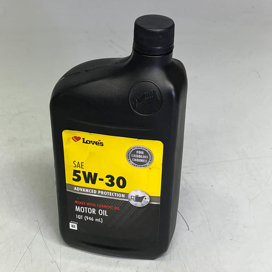 ZA@ LOVE'S (6 PACK, 1 QUART EACH) SAE 5W-30 Advanced Protection Motor Oil