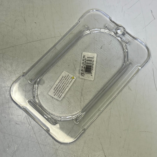 ZA@ CFS (6 PACK) Polycarbonate Flat Universal Lid 1/9 Sz 6.8"L x 4.2"W