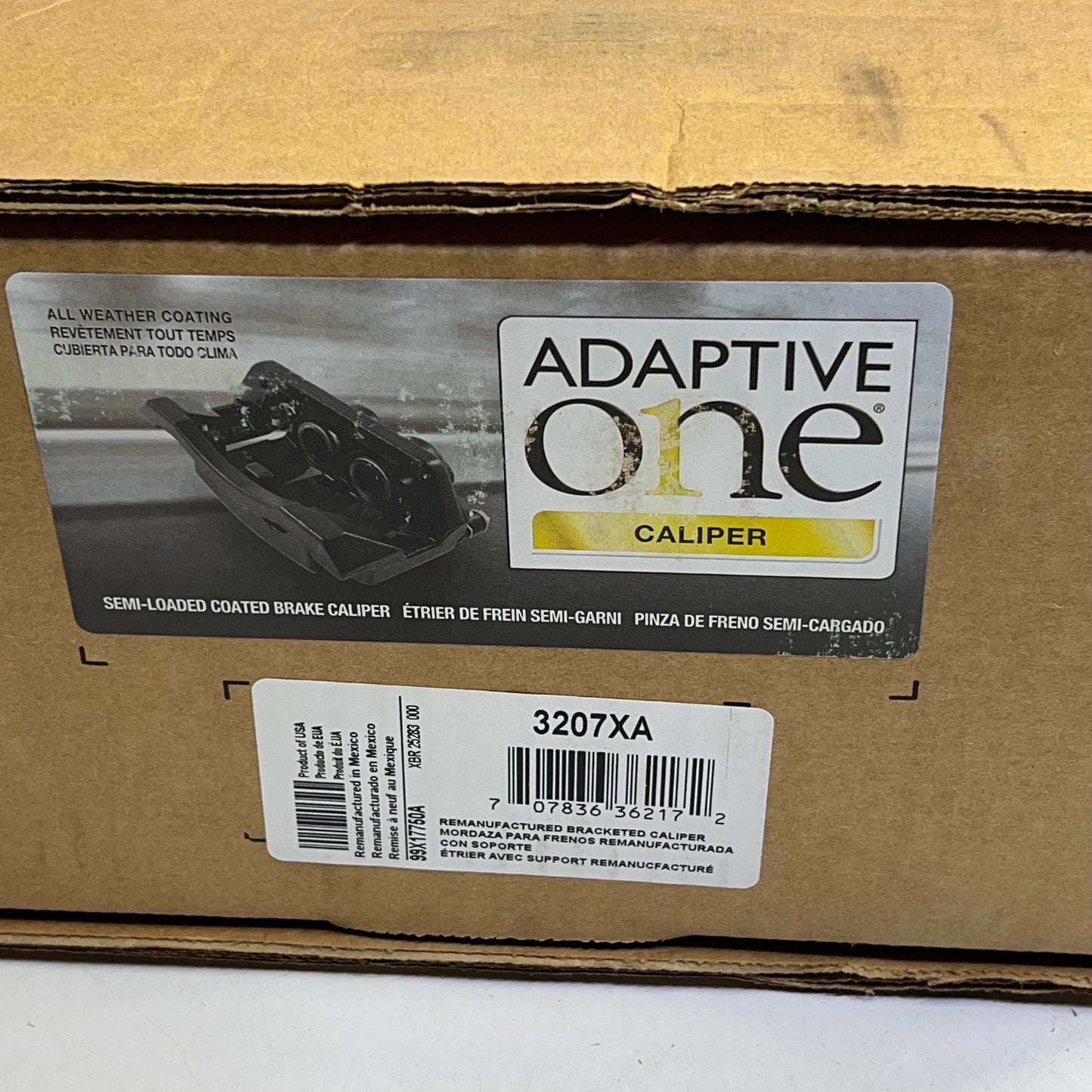 ADAPTIVE ONE Napa Remanufactured Brake Caliper Dual Piston Floating 3207XA