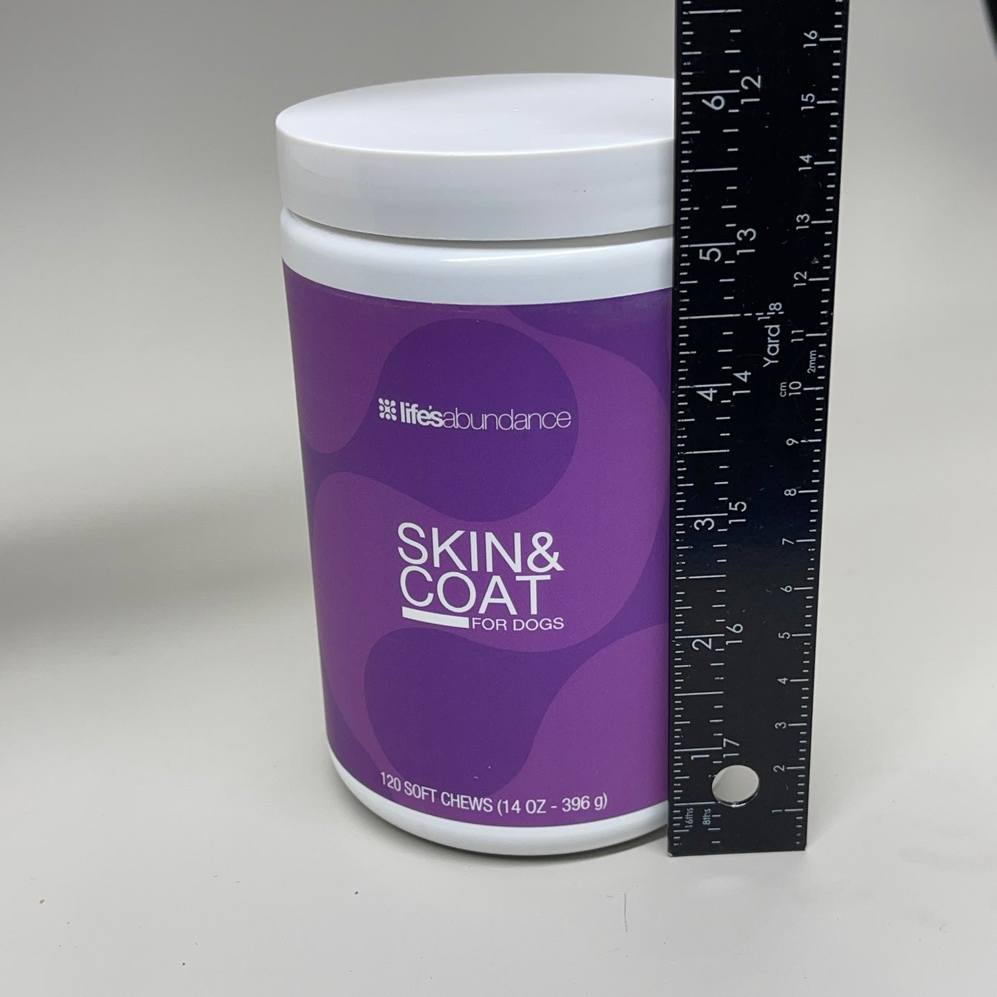 LIFE'S ABUNDANCE Skin & Coat for Dogs Soft Chews 120 Chews 14 oz - 396g BB 10/25