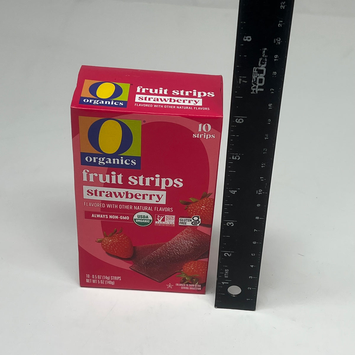 O ORGANICS (12 PACK, 10 EACH) Fruit Strips Strawberry Flavor 0.5OZ BB 02/27