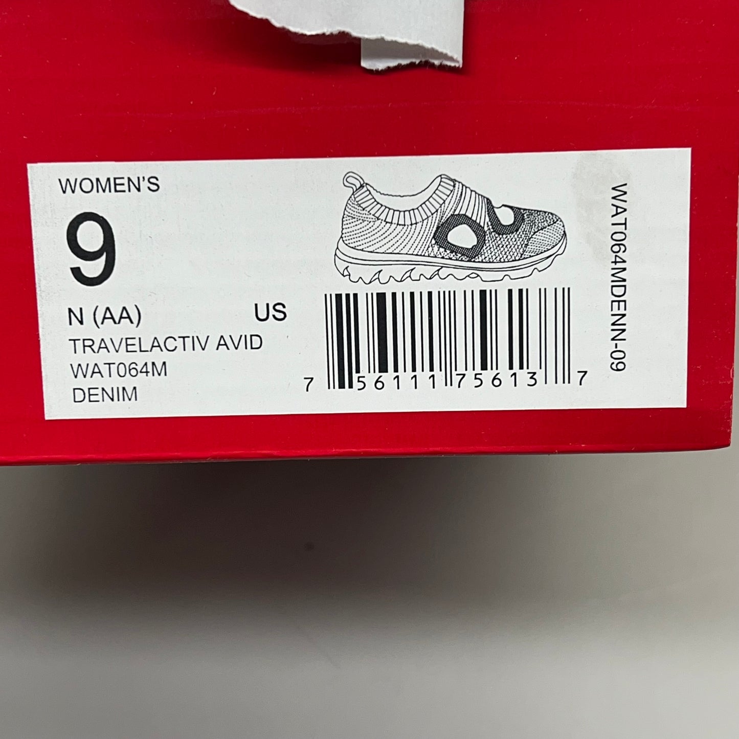 PROPET Travel Activ Avid Knit Flexible Shoe Women's Sz 9 N(AA) Denim WAT064M