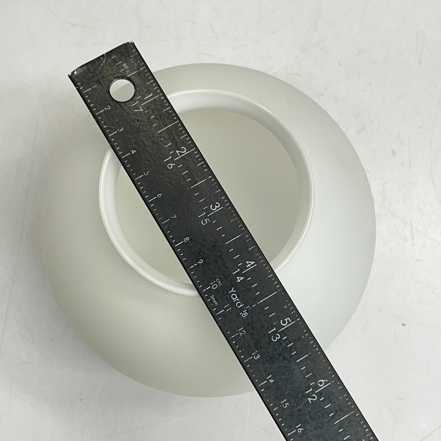 Porcelain Spherical Light Shade Replacement ~6.5-7" Matte White