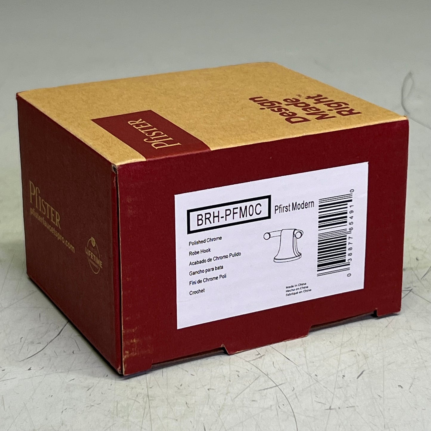 PFISTER Polished Chrome Robe Hook BRH-PFM0C