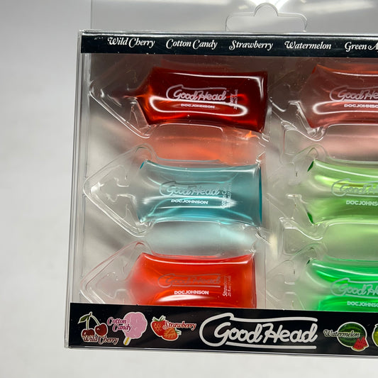 DOC JOHNSON (SET OF 6) Single Use Good Head Oral Delight Gels Assorted Flavors
