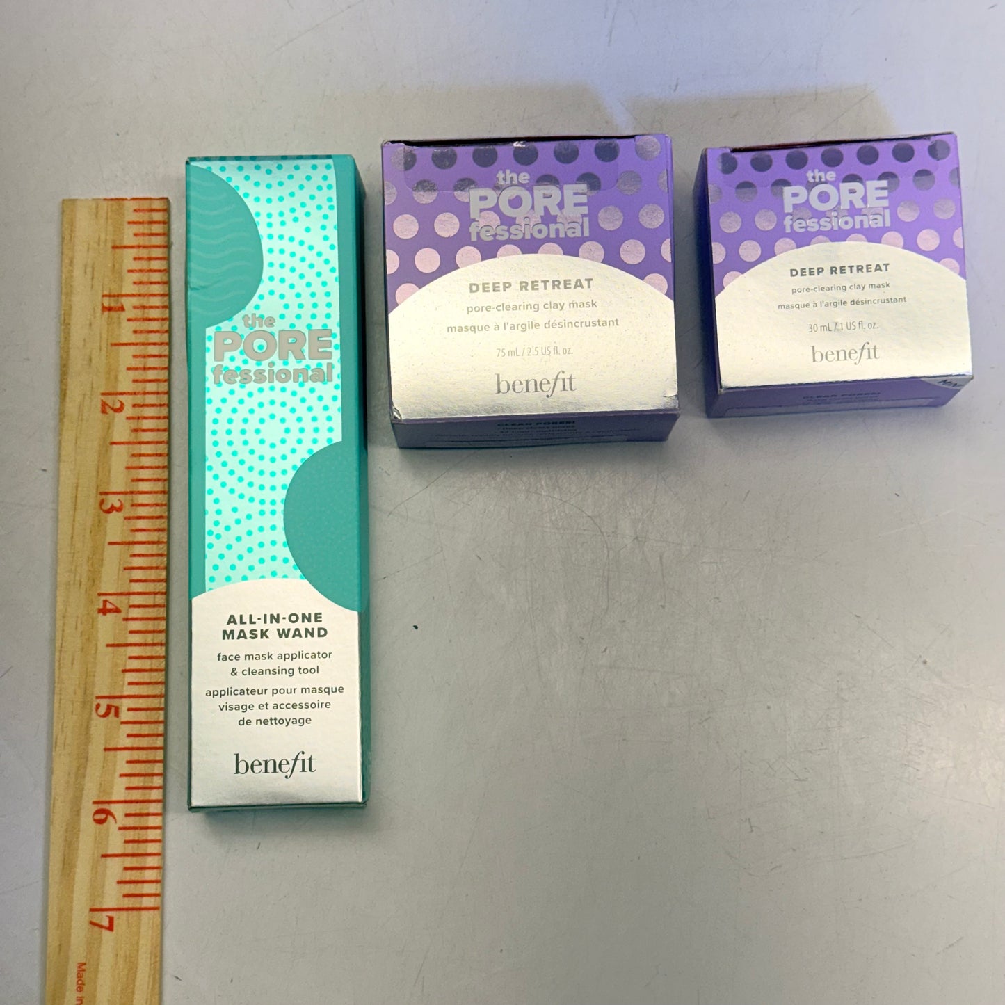 ZA@ BENEFIT The Porefessional Deep Retreat Kit - 2 Clay Mask & 1 Mask Wand D