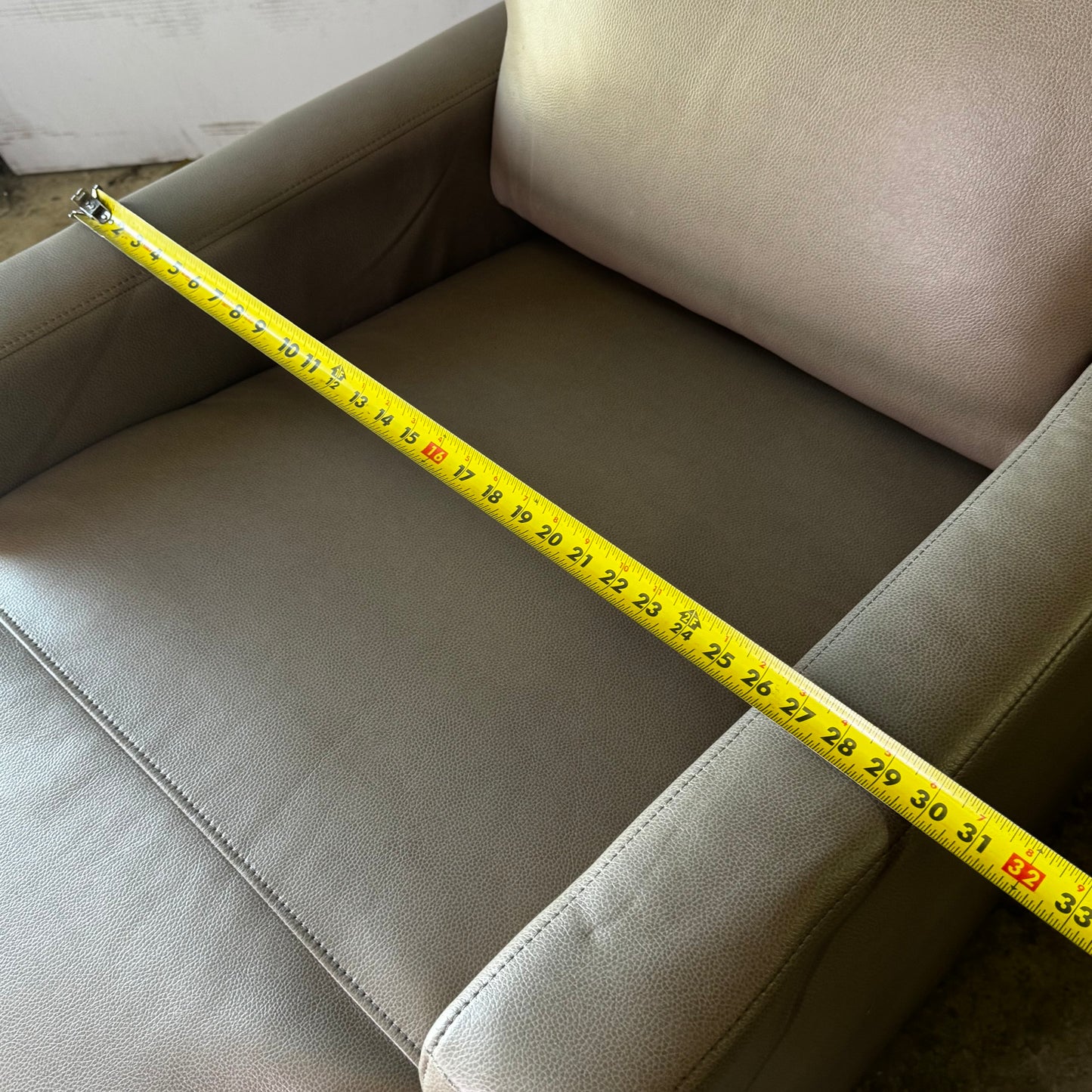 Modern Manual Recliner Chair Light Brown (New Other, Minor Damage)