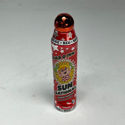 DAB O INK (12 PACK) Sun Sational Bingo Marker Bright Ink 110ml/4oz Red D26