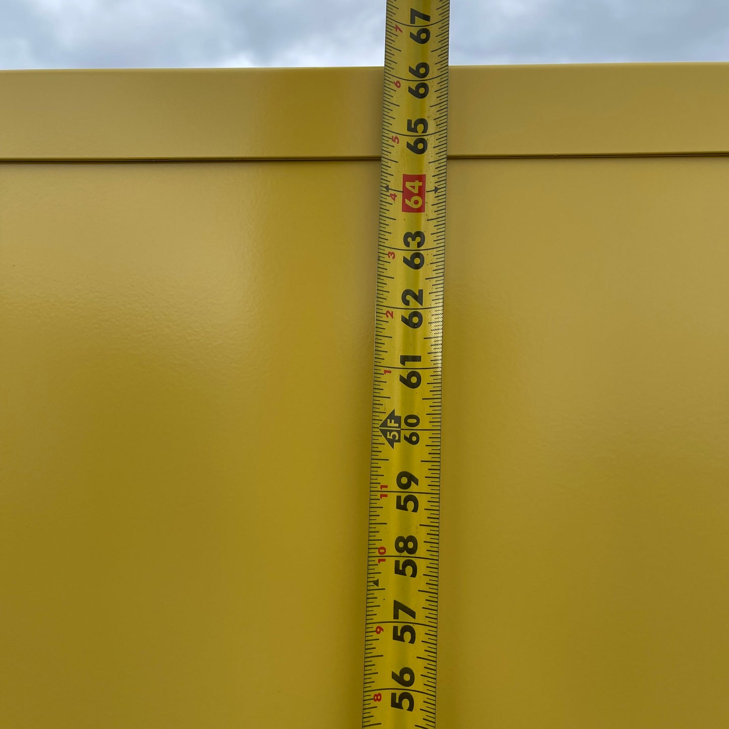 SECURALL Hazardous Waste Storage Cabinet 120 Gal 67”x56”x31” Yellow W3080 (B)