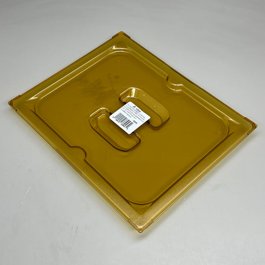 VOLLRATH (6 PK) Super Pan 1/2 Size Amber High Heat Solid Cover Lids 33200
