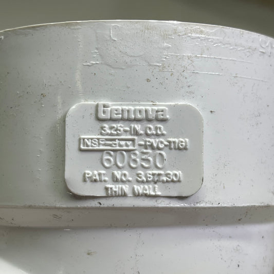 GENOVA (4-PACK) Schedule 30 PVC Hub Elbow 3" x 3" 22.5 Degree G60830