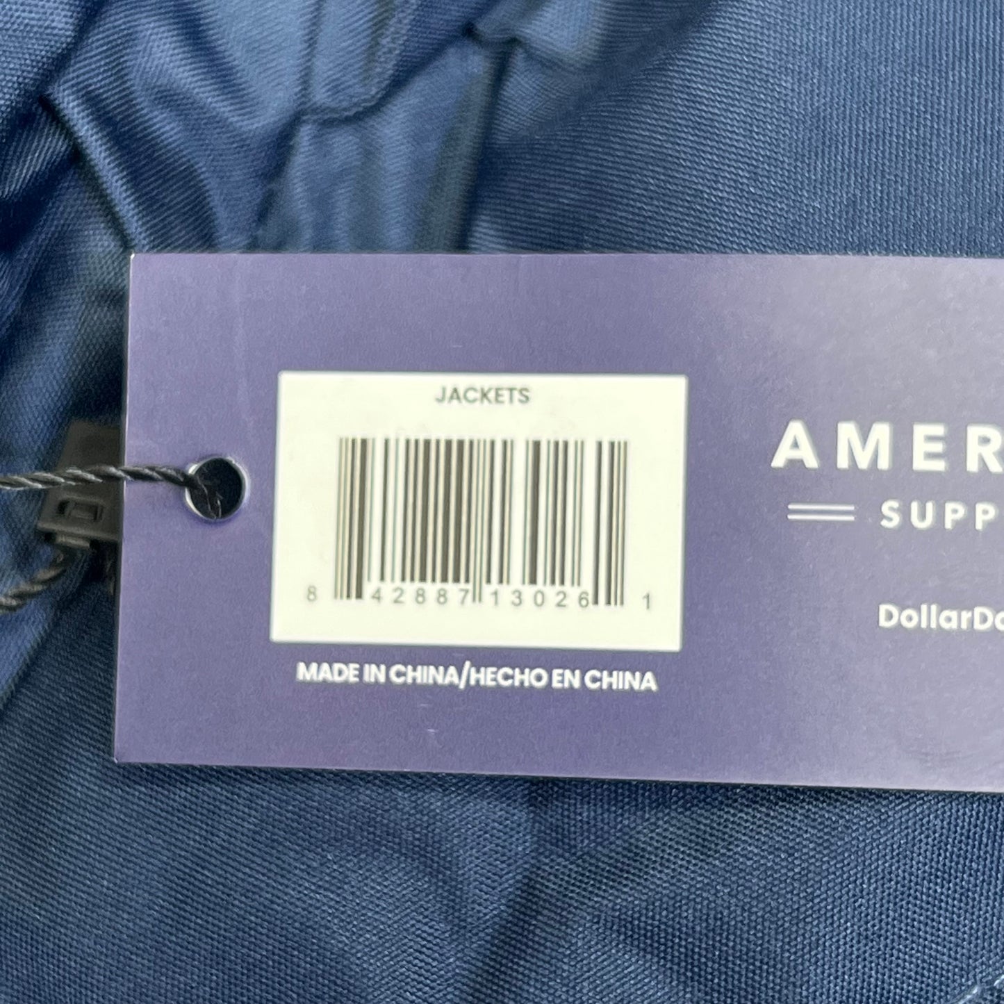 AMERICAS SUPPLIER Heavyweight Zip Up Coat Jacket Men's Sz S Navy Blue 2383077