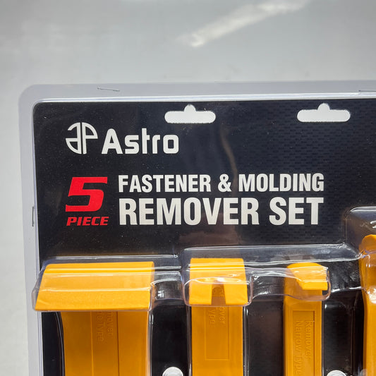 ZA@ ASTRO (5 PIECE) Fastener & Molding Remover Set Plastic Construction Orange 4505