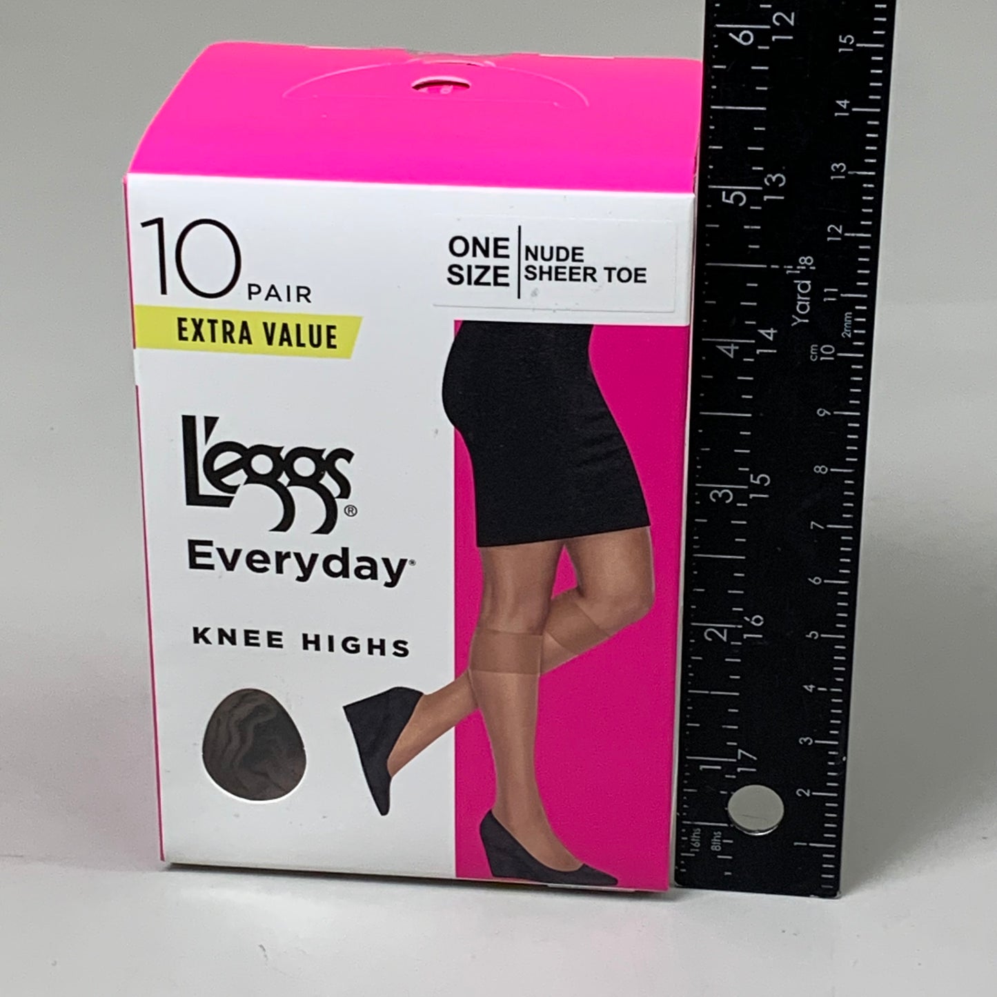 LEGGS Everyday One Size Nude Knee Highs (10 Pair)