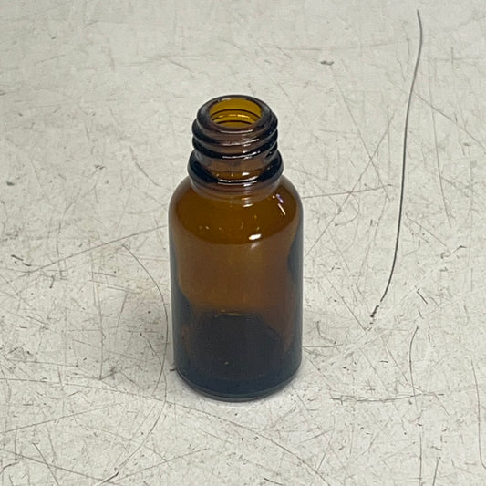ZA@ P & P INTERNATIONAL (468 PACK) Glass Bottles (NO LIDS) 13ml 18/415 Mouth Amber