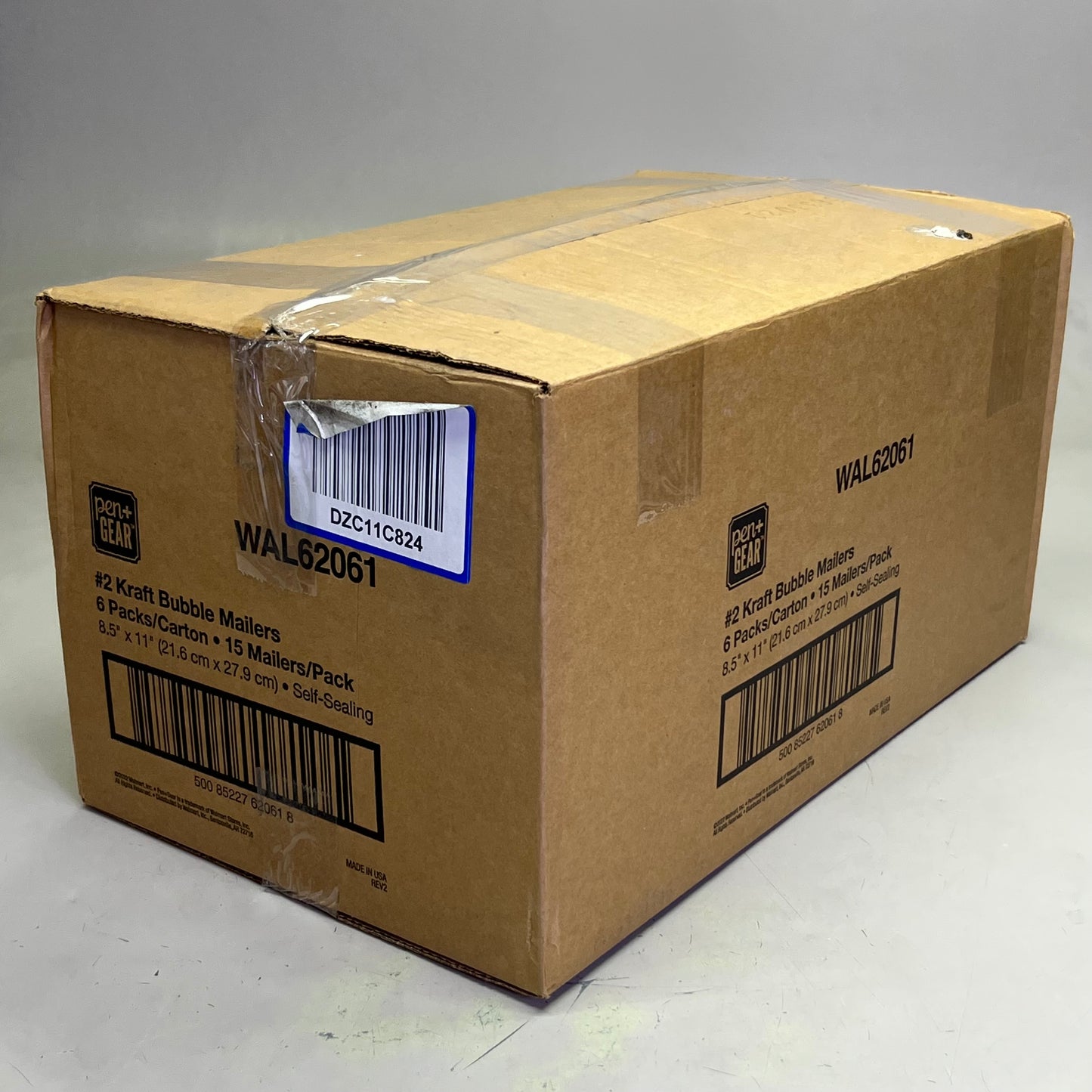 PEN+GEAR (90 Count) #2 Kraft Bubble Mailer 8.5" x 11" Yellow WAL62061