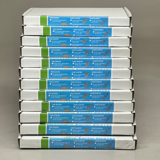 PAC-DENT (3000 PACK) Copolymer Plastic Head Rest Covers 11"x9.5"x2" Clear #102