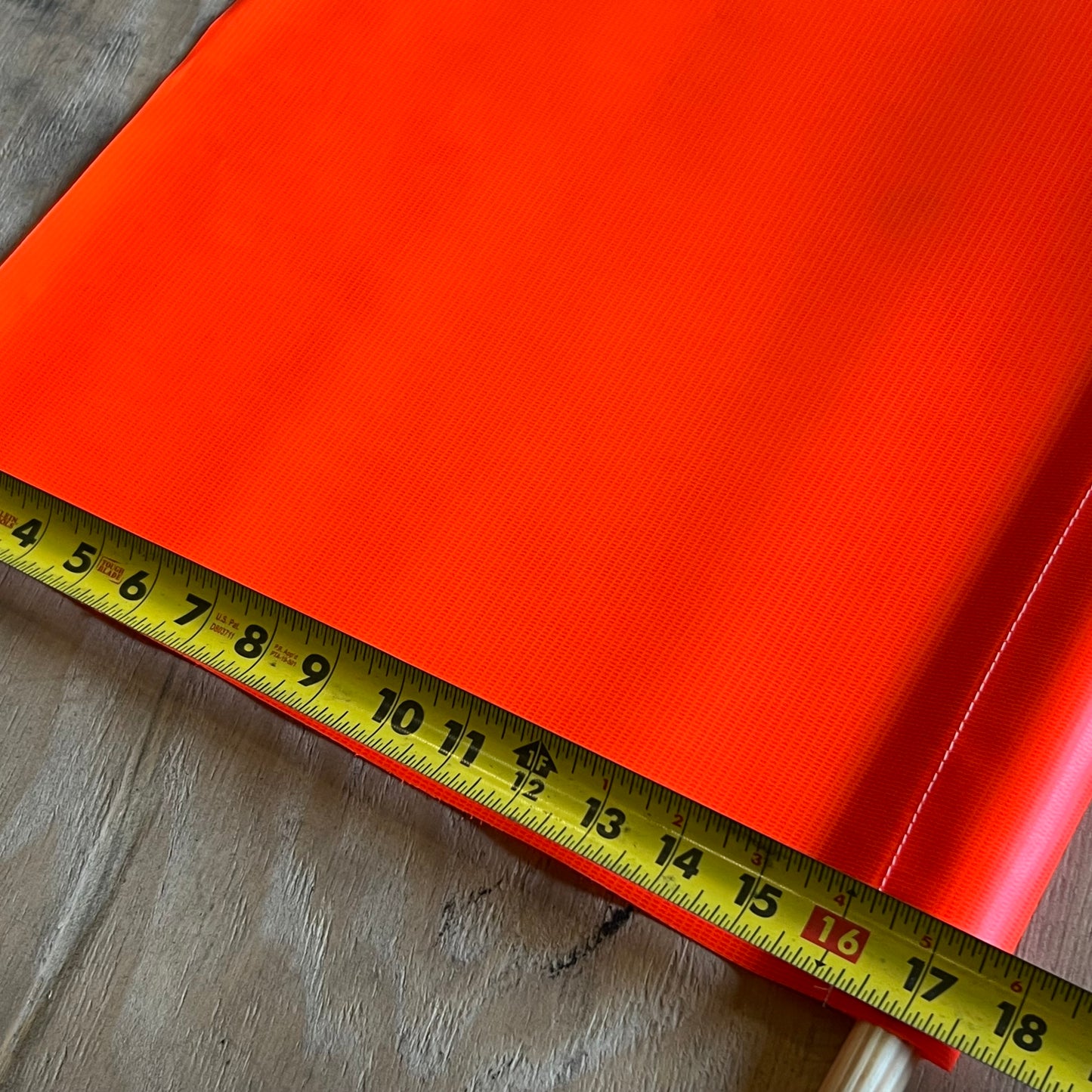 (5 PACK) Orange Banner Flag With Dowel Rods Sz 17.5" x 17.5"