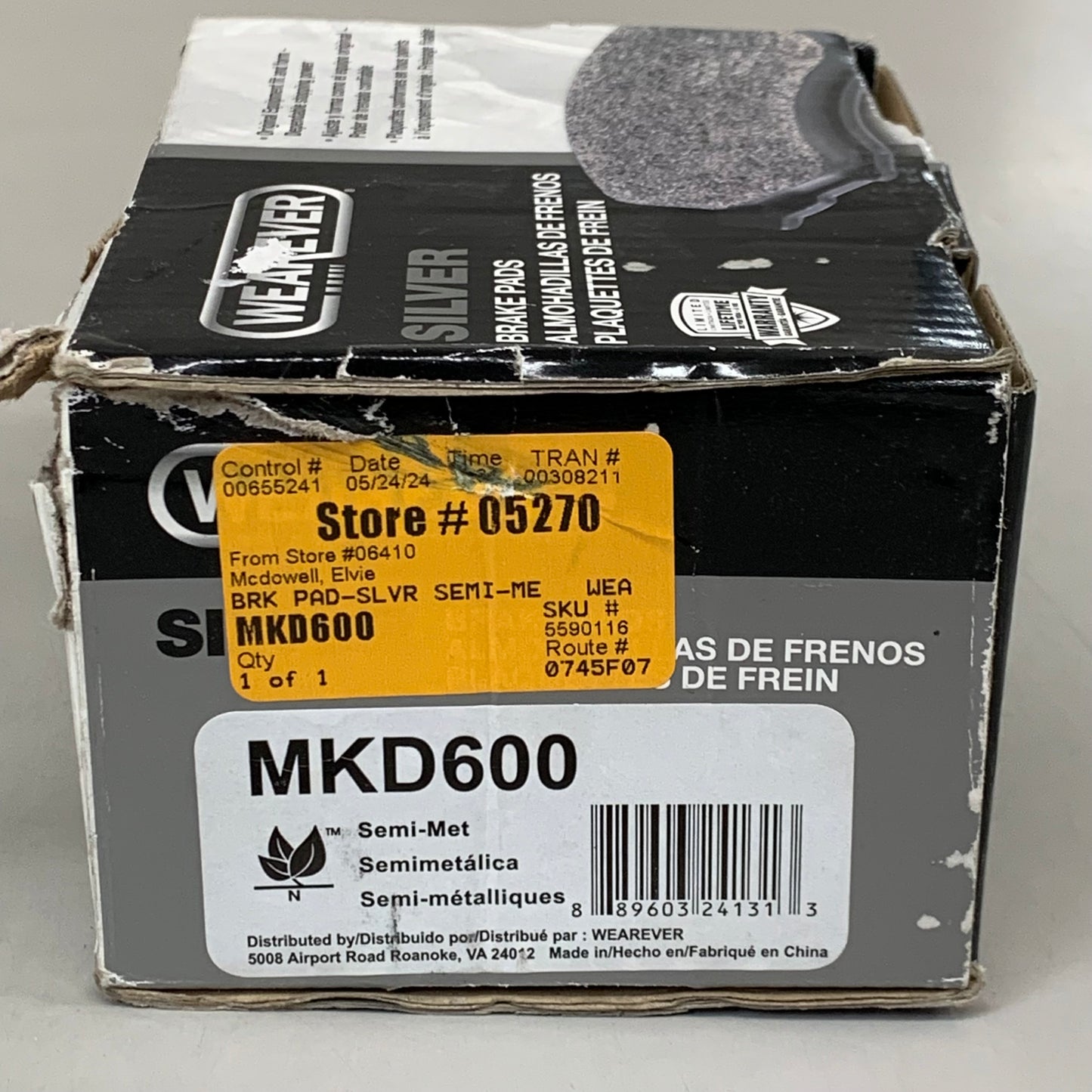 WEAREVER Front Semi-Metallic Brake Pads For Mustang & Mercury Models MKD600