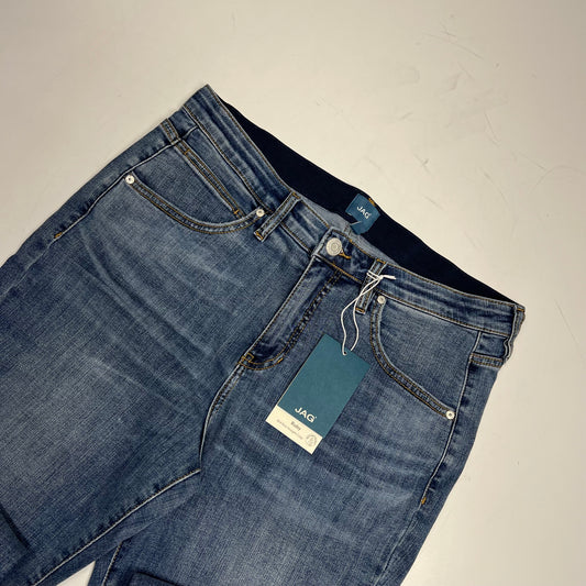 JAG Ruby Mid Rise Straight Crop Jeans Women's Sz 16/26 Ocean Front J2877SCV321