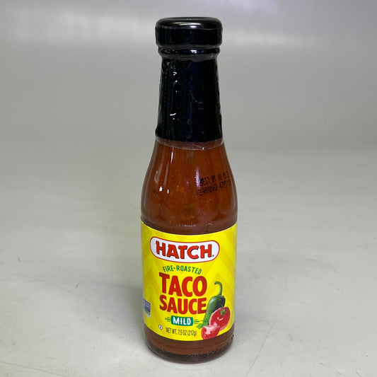 ZA@ HATCH (12 PACK) Fire Roasted Taco Sauce 7.5 oz BB 10/25 (New) G
