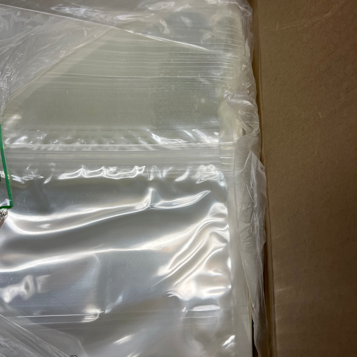 ZA@ RIPE READY Large Box Of Fruit Packing Ziploc Bags W/ Handles 15"x9" Clear