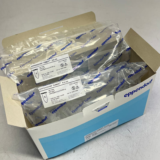 EPPENDORF TUBES (200 PACK) Snap Cap Microtube Pcr Clean 5.0 mL Clear