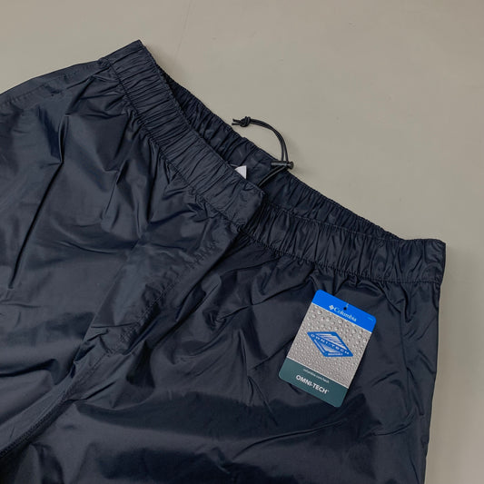 COLUMBIA Rebel Roamer Rain Pant Softshell Men's Sz M Inseam 32" Black XM8175-010