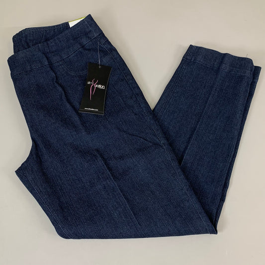 MULTIPLES Ankle Pants Petite Women's Sz 14 Denim M2623P