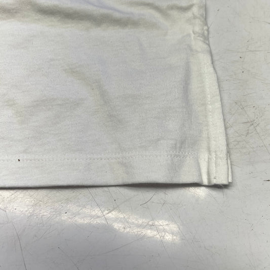HANES Originals V Neck Tee Shirt W/ Chest Pocket Women's Sz 2X White 0G159P