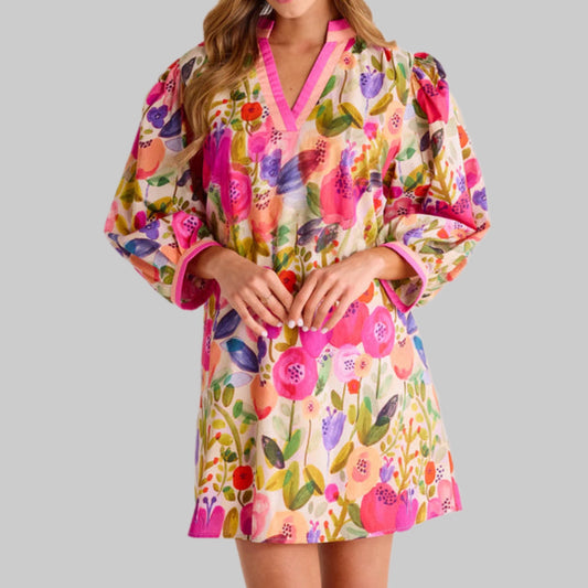 AVARA Grace Dress Women's Sz L Floral 14707-4