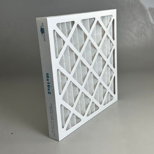 AIR FLOW AC/Furnace Air Filter White 16x16x2