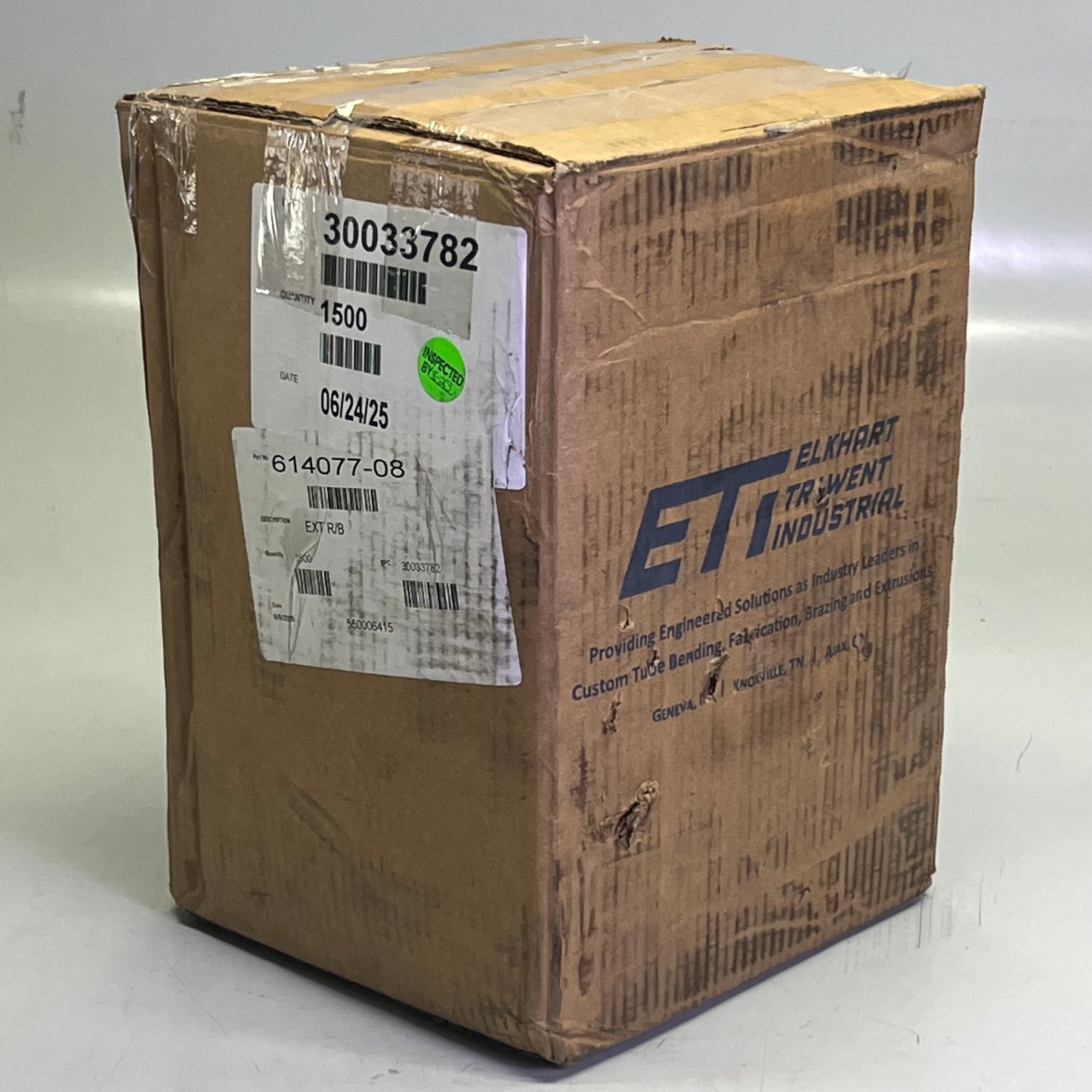 ETI ELKHART TRI-WENT INDUSTRIAL (1500 PCS) 1.5"L x 1.2"W Grey 614077-08