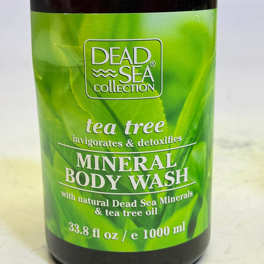 DEAD SEA COLLECTION (2 PACK) Tea Tree Mineral Body Wash Detoxing 33.8 Fl oz.