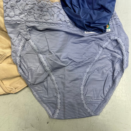 ZA@ VANITY FAIR Lot of Assorted Underwear Lace, Brief's & Shorts Women's Sz M Multicolor