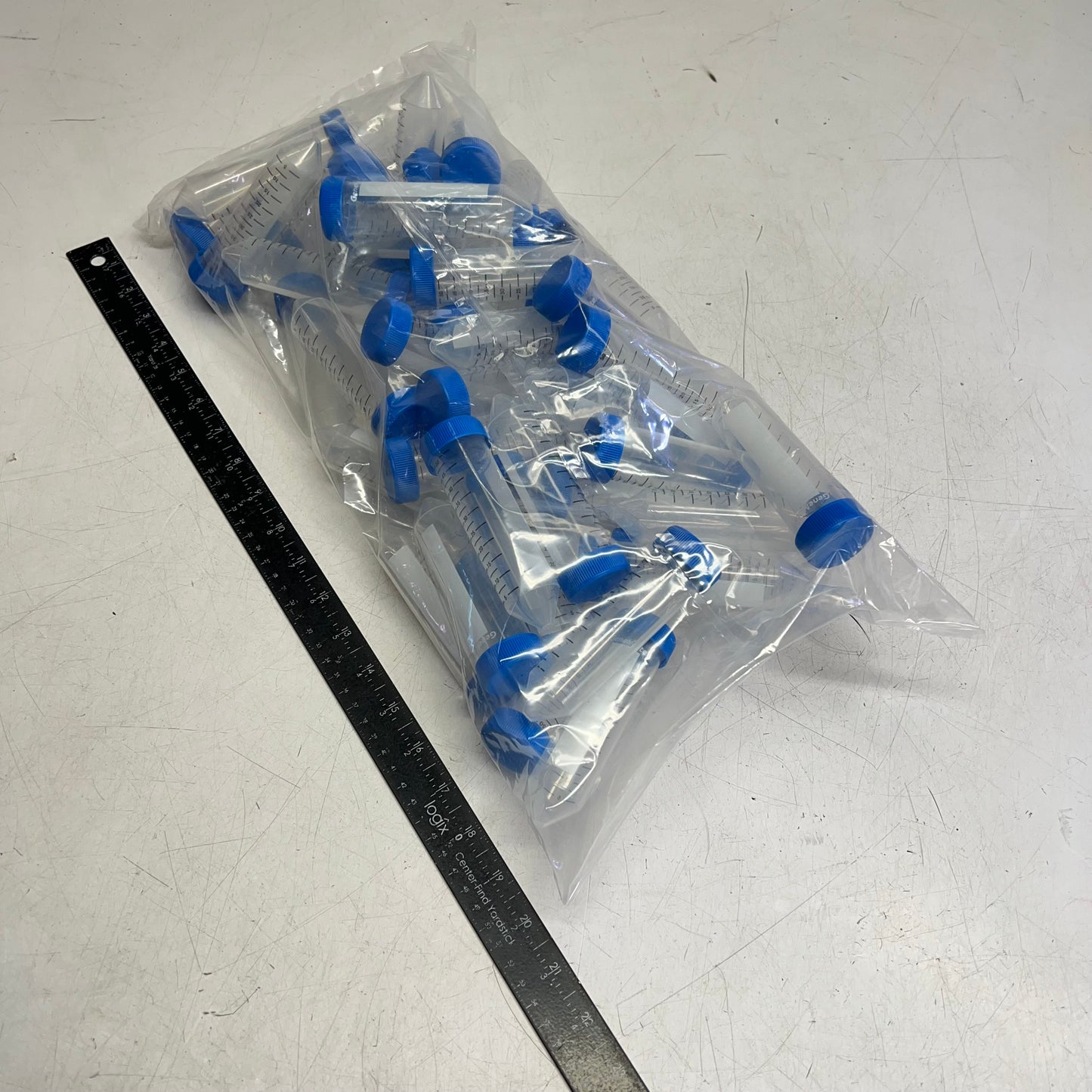 VWR (50 PACK) Polypropylene Sterile Centrifuge Tubes 50 ml Natural/Blue Cap