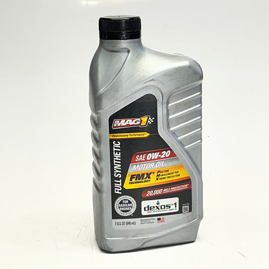 ZA@ MAG 1 (2 PACK) Full Synthetic SAE 0W-20 Motor Oil 1 qt (New Other)
