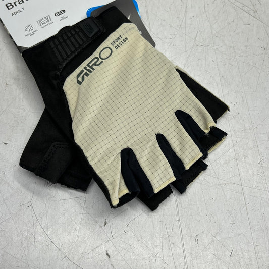 GIRO Bravo Ii Gel Cycling Gloves for Daily Riding Men's Sz L Stone 7200640