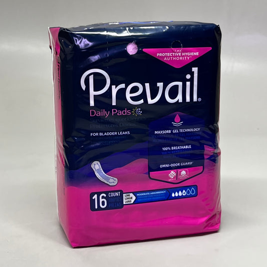 PREVAIL (144 Count) Daily Pads L White BC-013